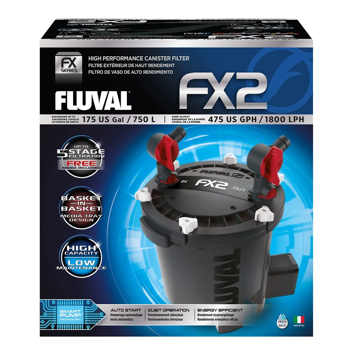 Fluval Filtro externo para acuario FX2