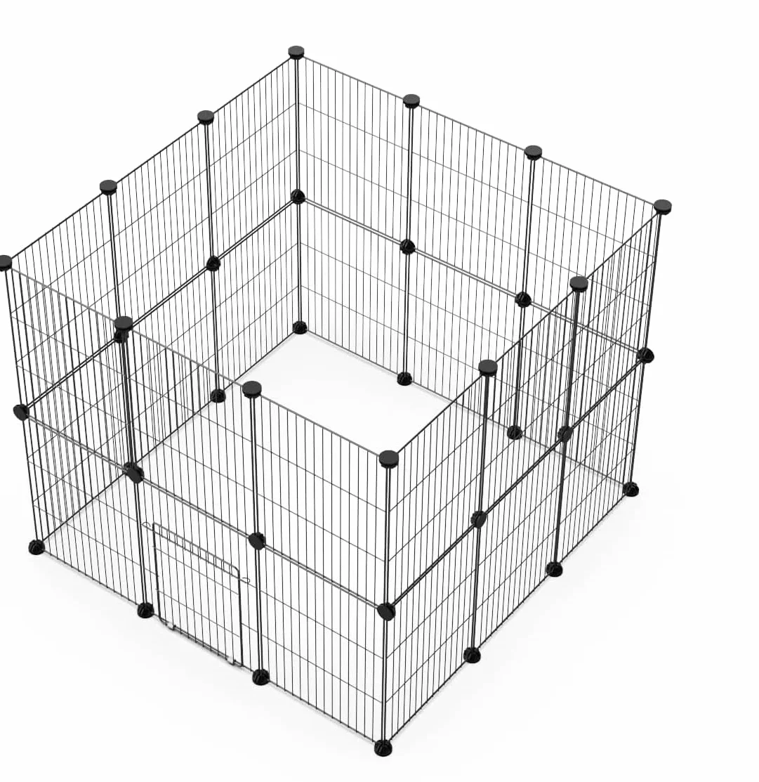 Recinto para animales pequeños, Llaypen con puerta, recinto para hámster, conejo, cobaya, 43 x 32, 24 unidades