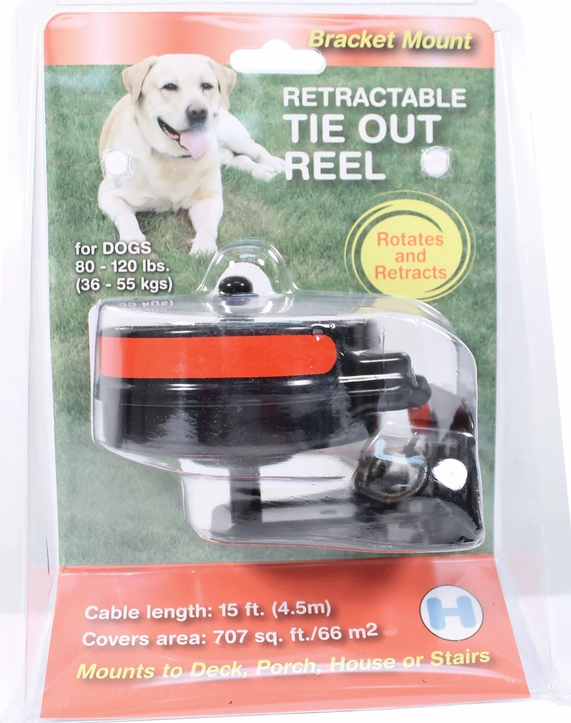 Lixit Animal Care Bracket Mount Retractable Tie out Reel, Large by Lixit Animal Care