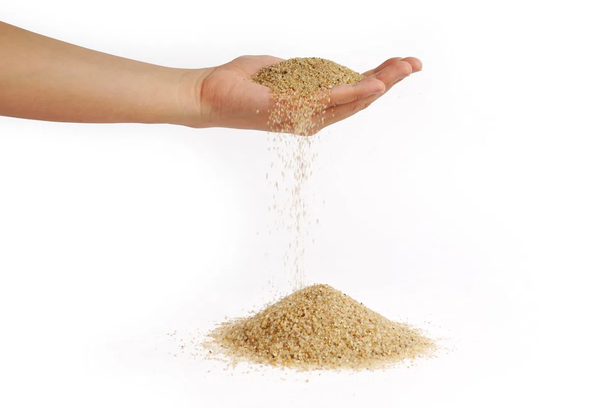 Landen Namale - Arena de Acuario de 4.5 Libras (1.7 L), súper Natural para paisajismo de acuarios, Arena cosmética para Tanque de Plantas, Arena de río de Grano Fino de Color Natural para Tanque de