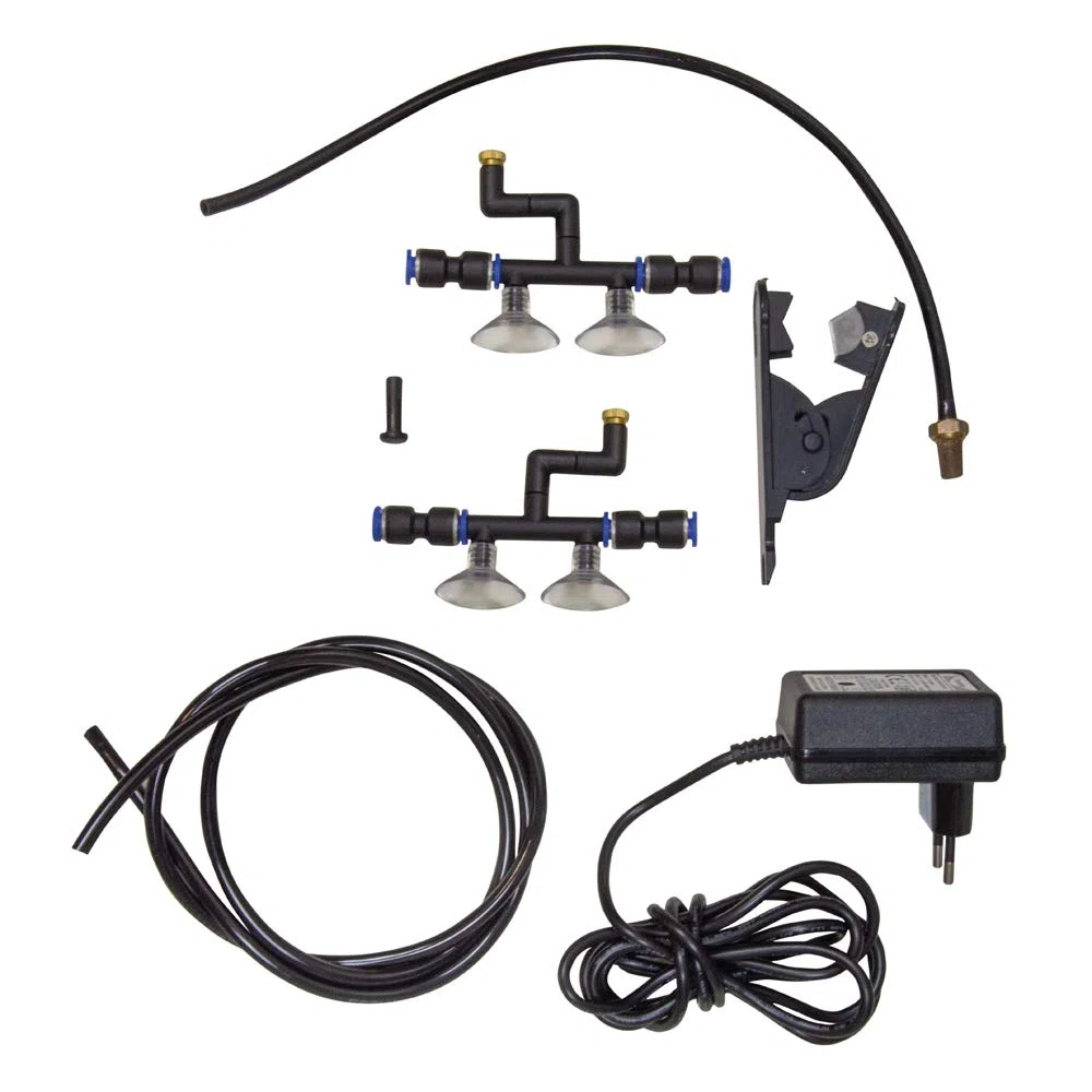 Hobby Terraristik Easy Rain I Sistema de riego automático para terrarios I Sistema de aspersión Regulable para Reptiles, Anfibios y hábitats de Plantas, Sistema de humidificación eficiente con