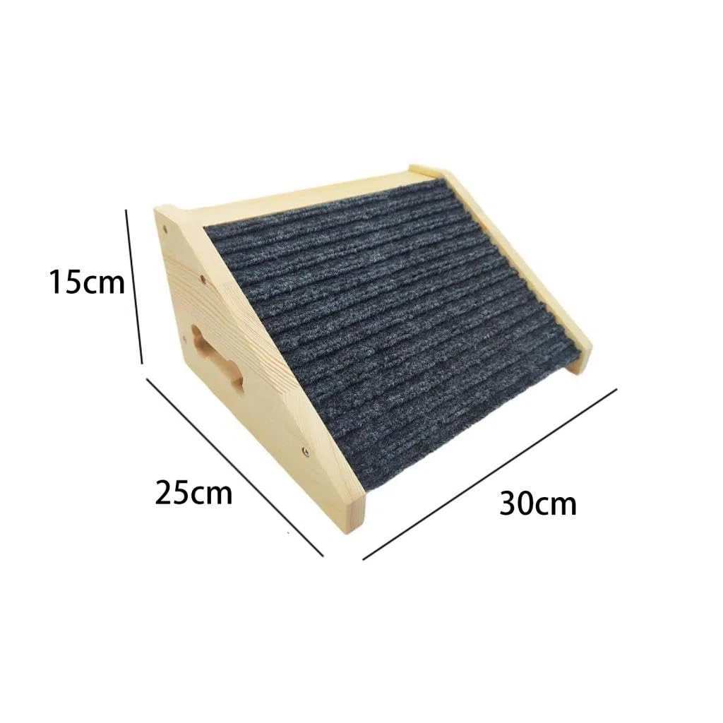 Rampa Antideslizante para Perros, Escalera para Gatos, Escalera Inclinada de Madera para Perros, para Sofá, Sillón O Camión.
