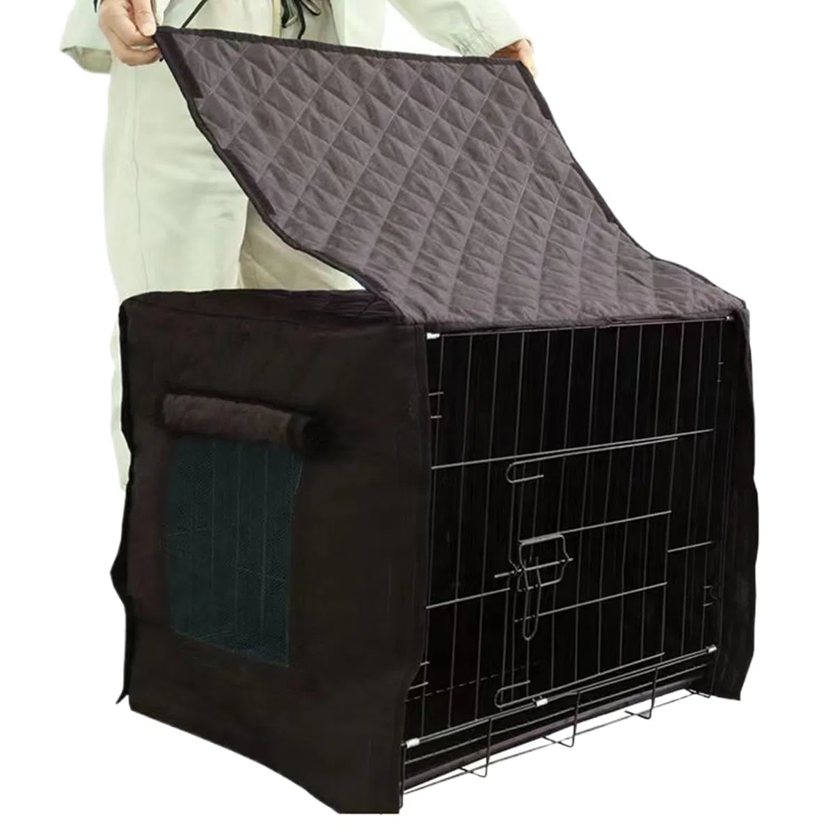 Fundas para jaulas de Perro, aisladas, Resistentes al Viento, protección anticongelante, Cubierta aislada para Perrera, para Mascotas, Cachorros, Gatos, pájaros, Invierno, Interior, Exterior, casa