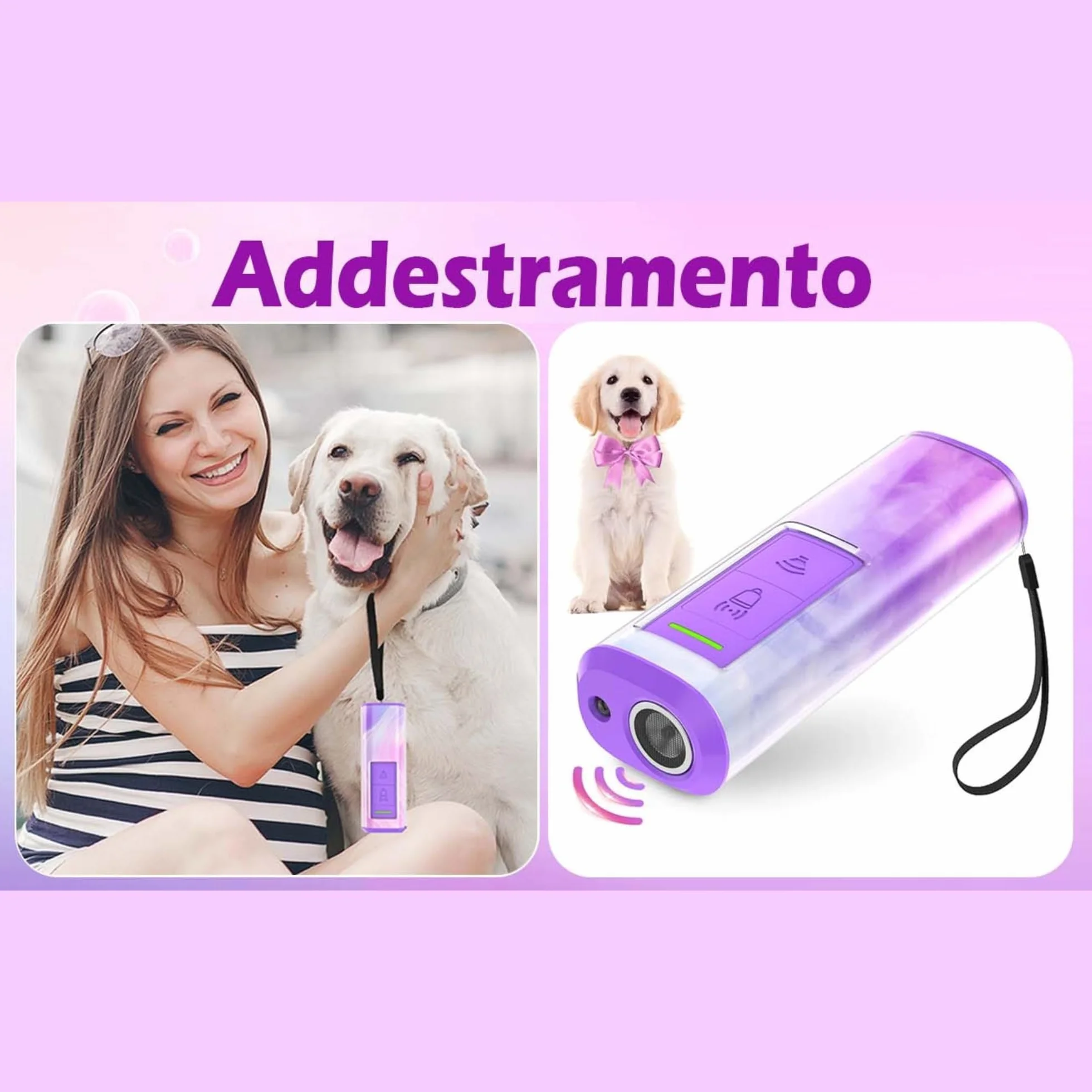 Protección antiagresión y antiabbai portátil eficaz hasta 7 m 2 en 1 – con linterna LED – Apto para todos los tamaños (rosa)