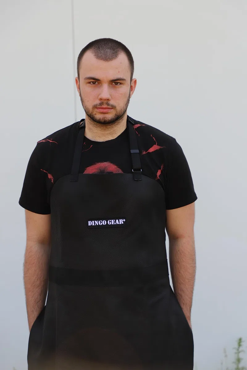 Dingo Gear - Delantal de Piel auténtica para protección de señuelo en para Entrenamiento de mordedura de Perro