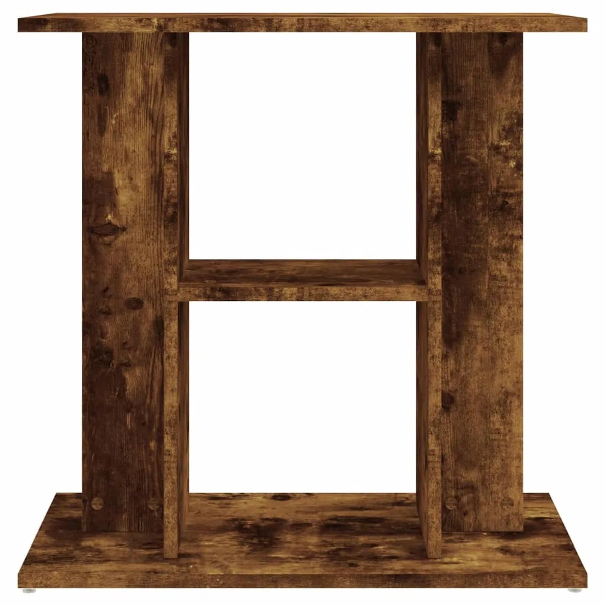 Homgoday Soporte para Acuarios Roble Ahumado - Estable y con 3 Niveles de Almacenamiento, Diseño Elegante y Resistente a la Humedad