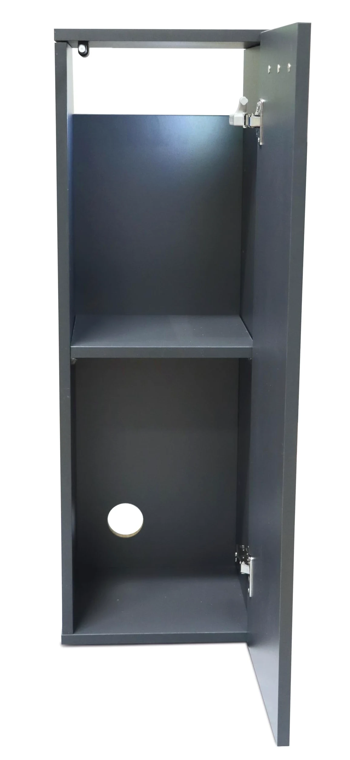 Amtra Soporte Nano Cubo 30 Grey – Mueble de Madera para acuarios, 45 x 45 x 90 cm Gris, Base Universal con Estante, Montaje fácil, Estilo clásico y Esencial, Apto para Cualquier decoración