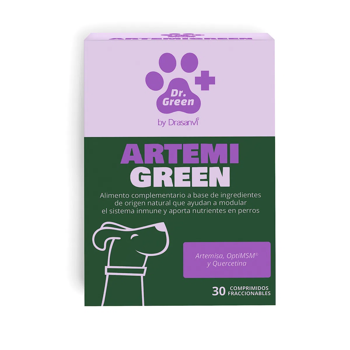 Drasanvi ARTEMIGREEN COMPLEMENTO NUTRICIONAL Perros | con Artemisa y ViItaminas | Apoyo Sistema Inmune Perros | Lesmaniosis Perro |Protección Mosquito leishmania |30 Comp= 1 Comp /15 kg Aroma Carne