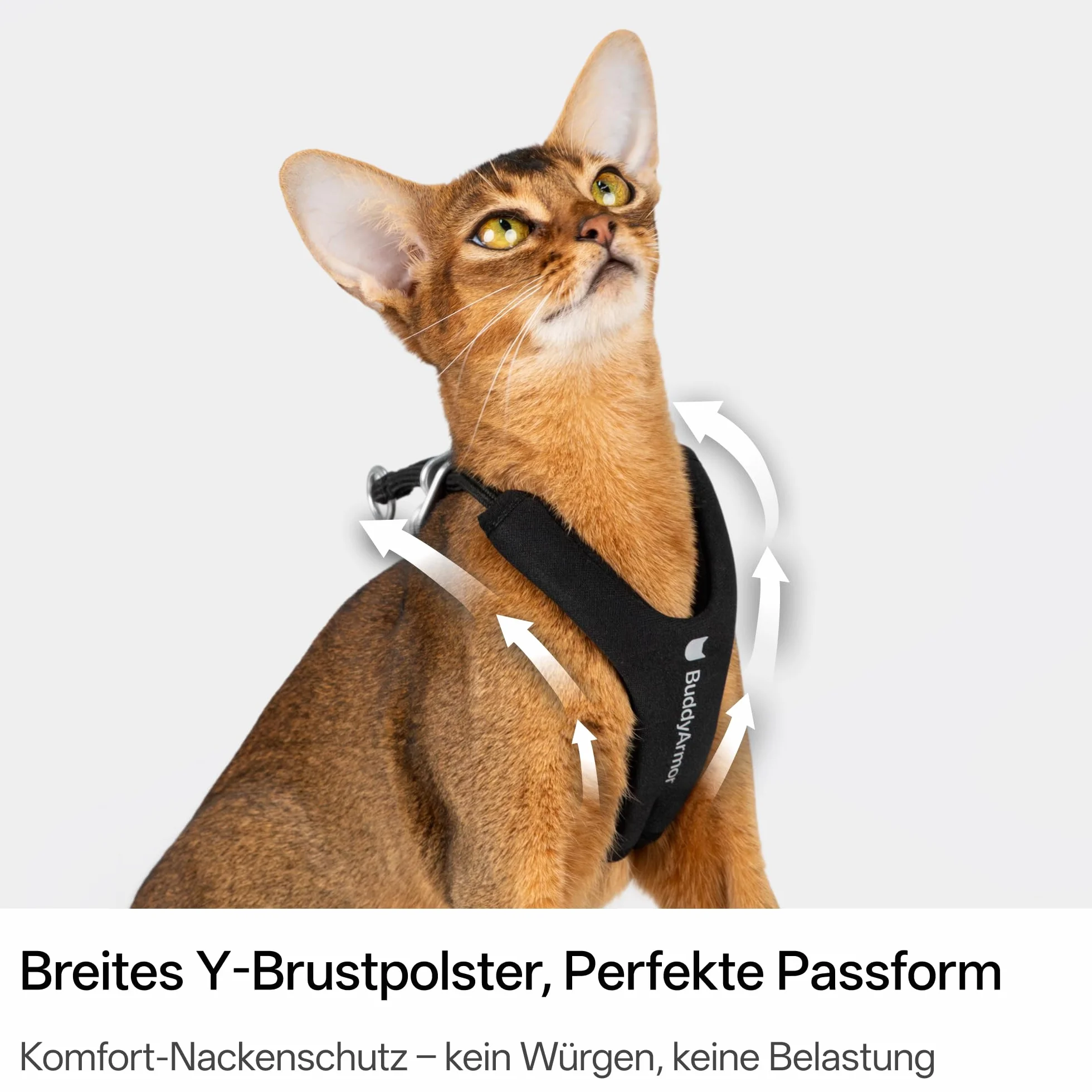 Arnés para gatos a prueba de fugas en forma de Y con correa, arnés ajustable anti-asfixia acolchado de tela suave para gatos y correas de paseo para gatos hasta 12kg (Verde oliva, L)