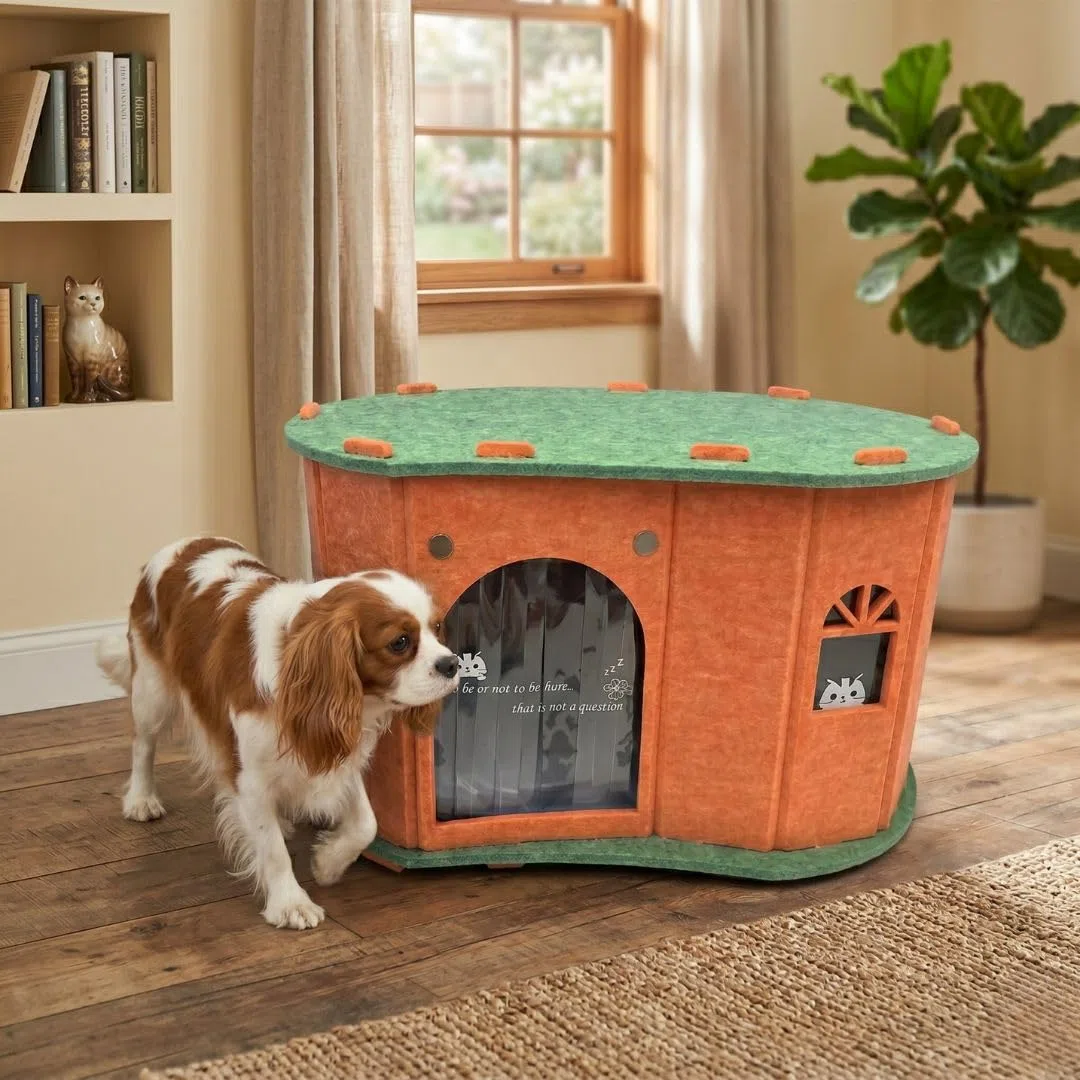 JOWY Casa para Mascotas con Aire Acondicionado Integrado, Caseta Refrigerada para Perros y Gatos, Refugio Fresco y Cómodo para Interior o Exterior Cubierto, Ideal para Mascotas Pequeñas y Medianas