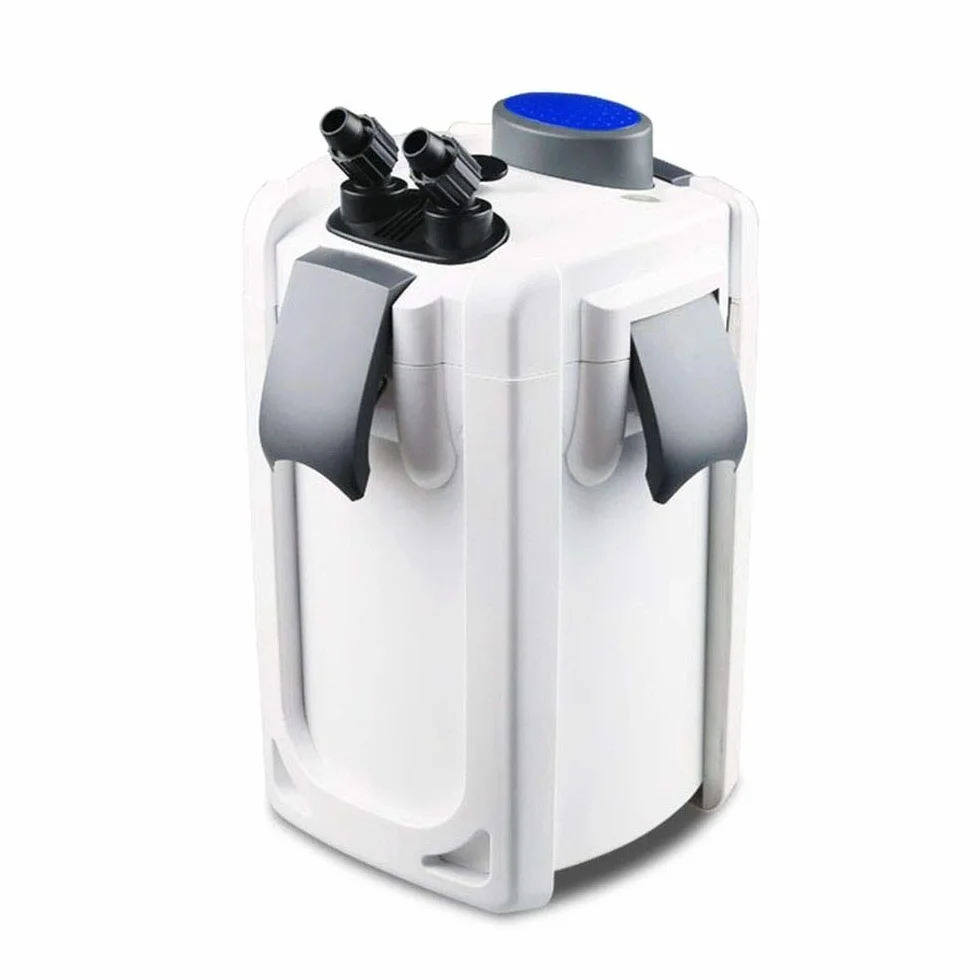Acuario exterior filtro HW PFI-704B 45 W 2000 L/h hasta 1000L Platillos + Filtro material + UVC