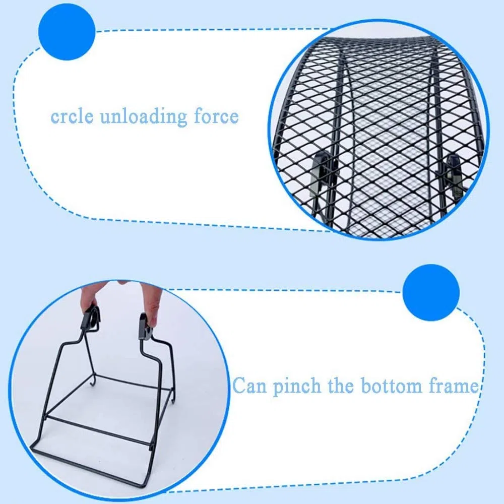 Rueda de Correr silenciosa de Metal, Rueda para Correr de hámster doméstico para roedores con Soporte de Juguete para Correr, para hámster, jerbo, Animales pequeños, Ejercicio-Blue