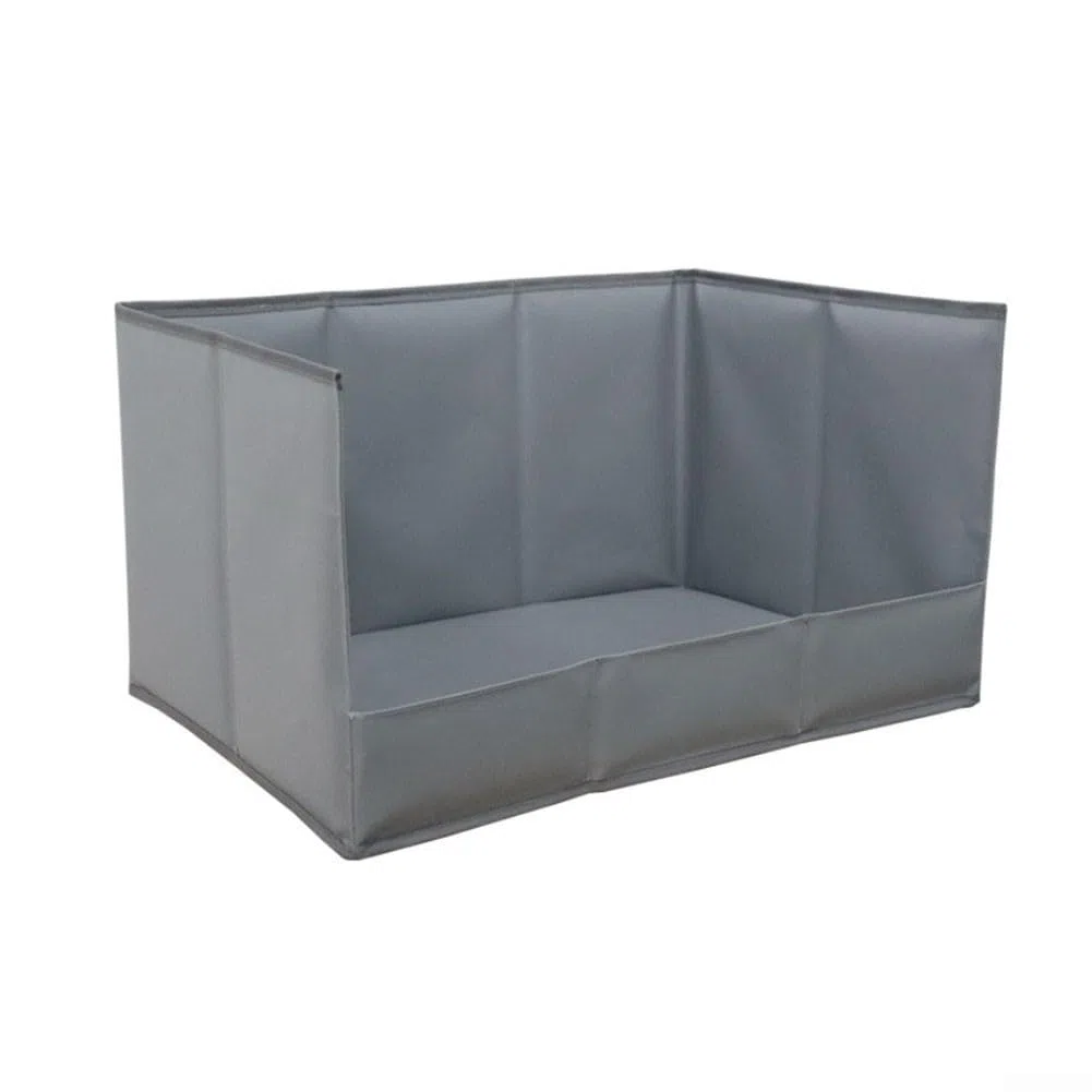 Almohadilla de césped para perros con bandeja, kit de entrenamiento portátil plegable para mascotas, césped artificial para uso en interiores y exteriores (gris, L)