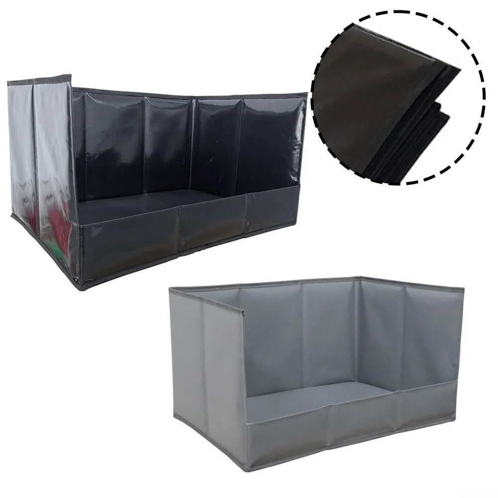 Almohadilla de césped para perros con bandeja, kit de entrenamiento portátil plegable para mascotas, césped artificial para uso en interiores y exteriores (gris, L)