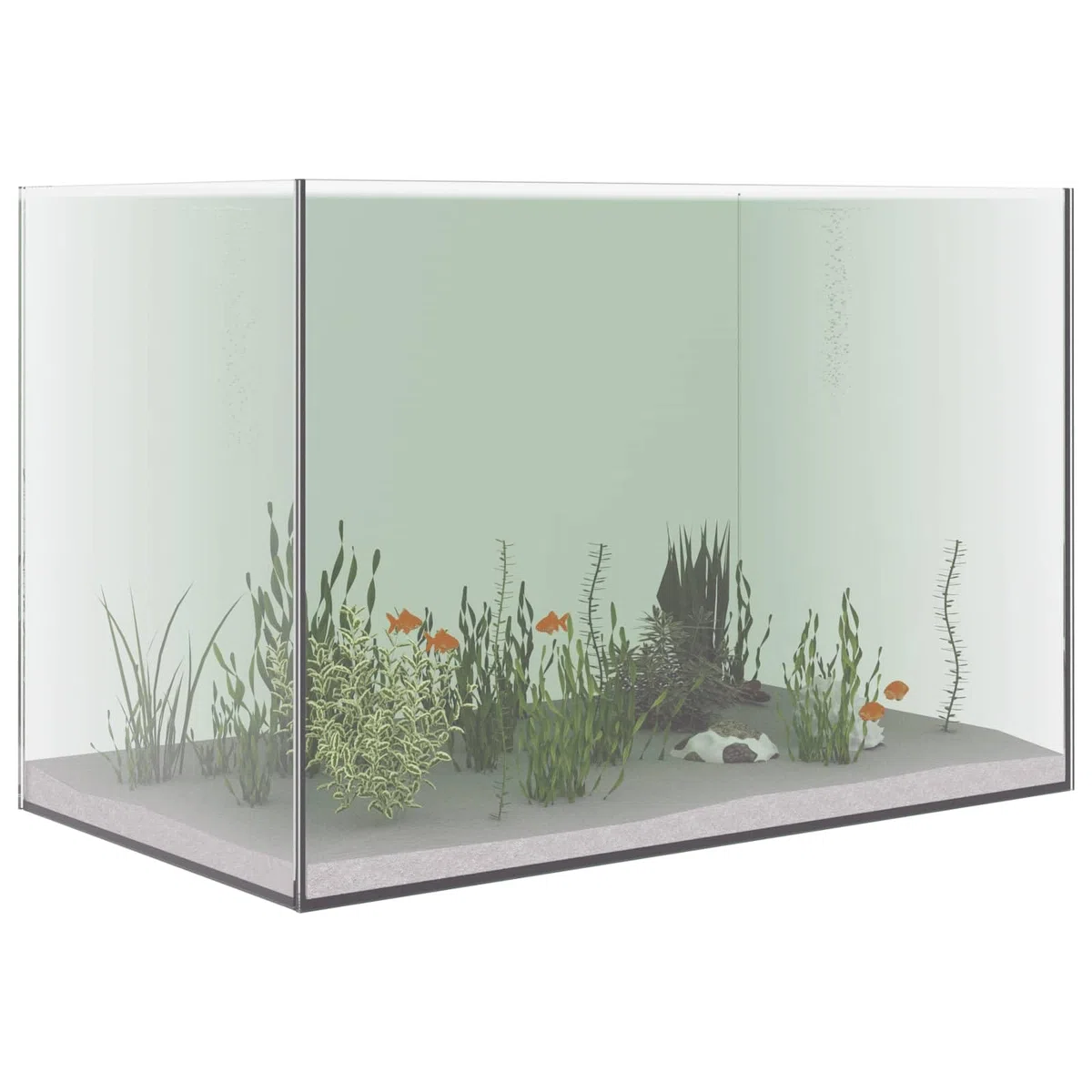 vidaXL Acuario con Almacenamiento Transparente 60 x 35 x 40 cm Cristal, Acuario exhibidor, Tanque de Vidrio Moderno, pecera panorámica, para Interiores y Exteriores