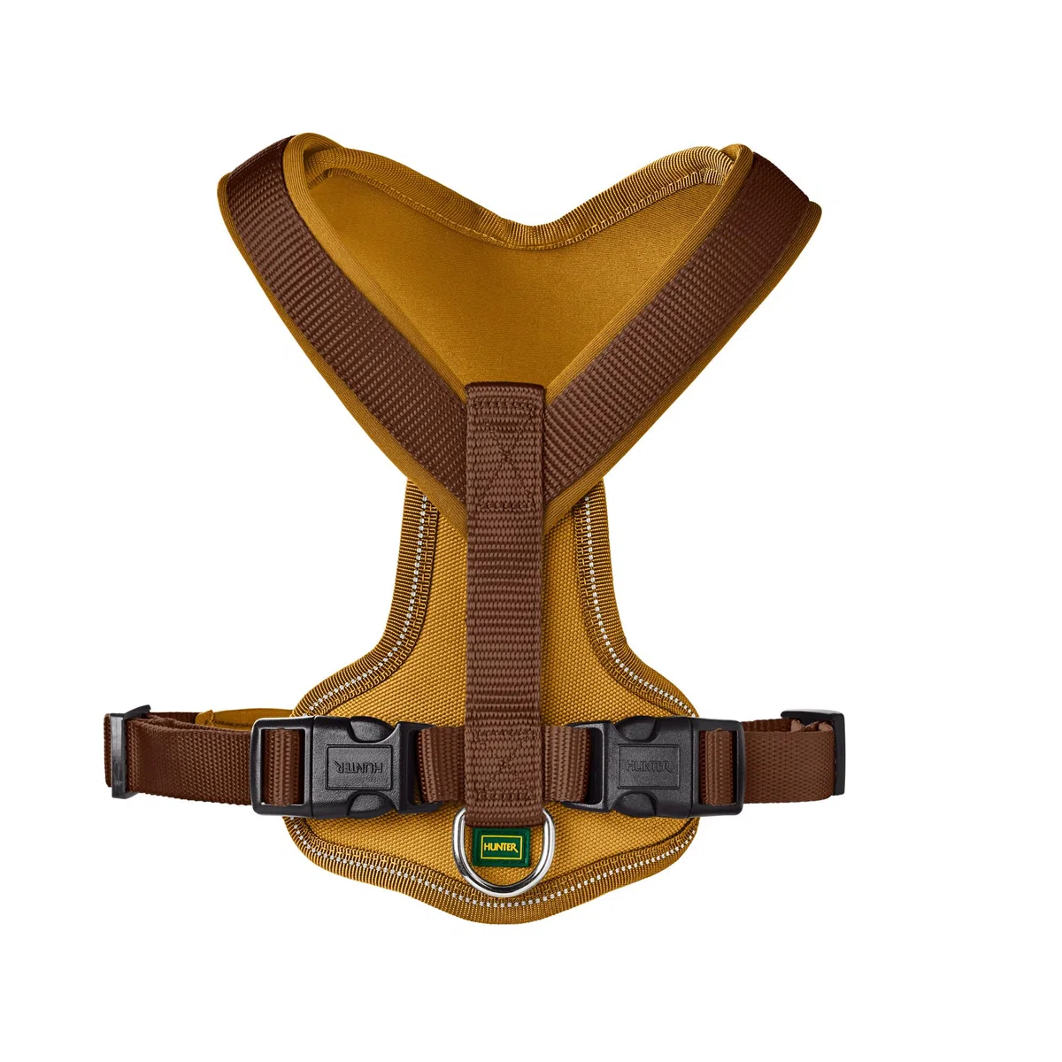 Arnés Hunter para perros, de nailon/neopreno, marrón, 73-94
