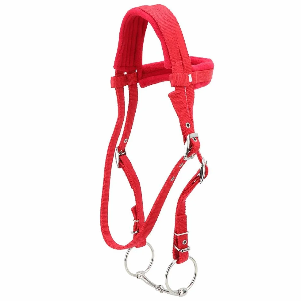 Arnés de caballo ajustable, correas engrosadas con cojín suave, cabestro de control 5 mm para caballos, entrenamiento equino, doma y paseo