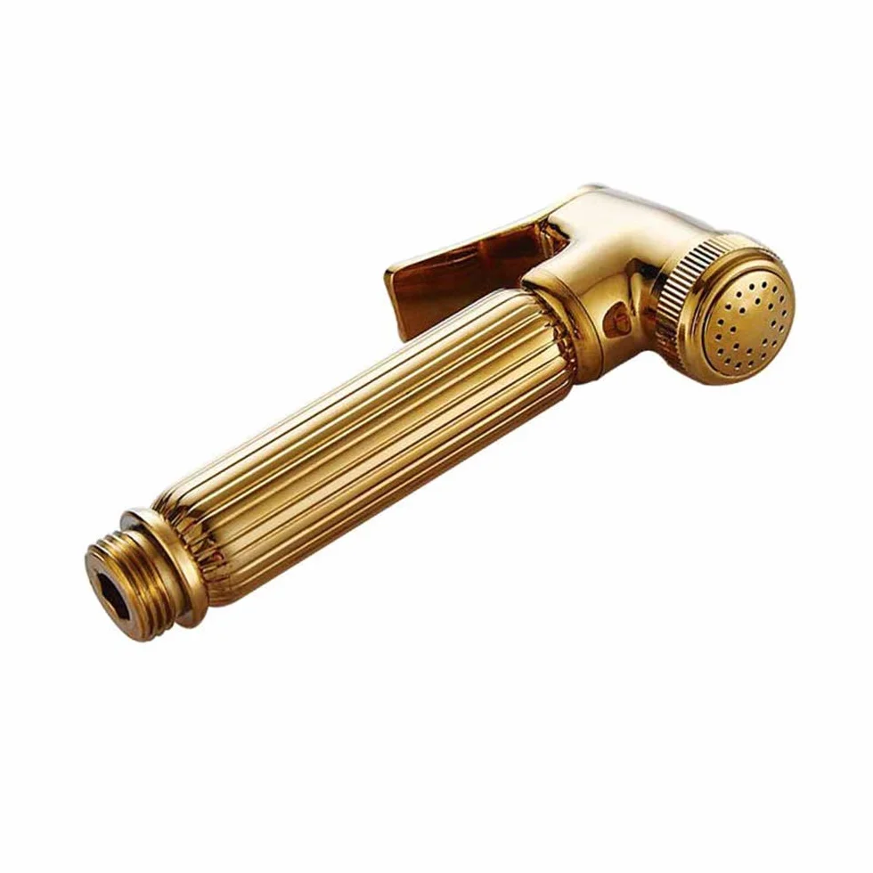Juego De Grifo Pulverizador Bidé con Agua Fría Inodoro Mano Latón Accesorio Presión Montaje En Pared Una Manija for Higiene Personal,Antiguo(Motor with Bracket)