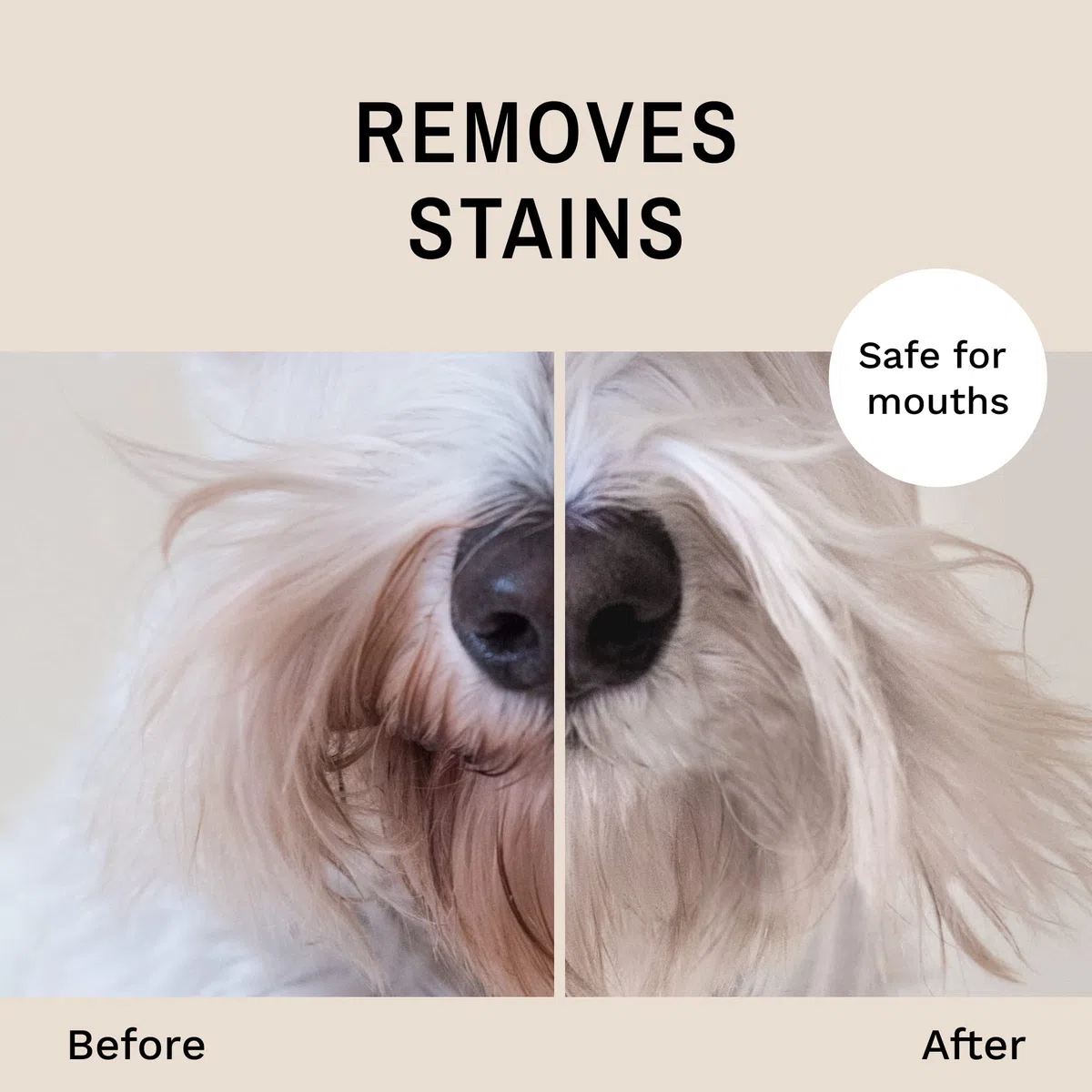 Eye Envy Spray quitamanchas para Barba para Perros/Gatos|100% Natural y Seguro|Elimina Las Manchas de babeo, Saliva, Comida, escorrentía de desgarro|Trata la Causa de Las Manchas <4oz