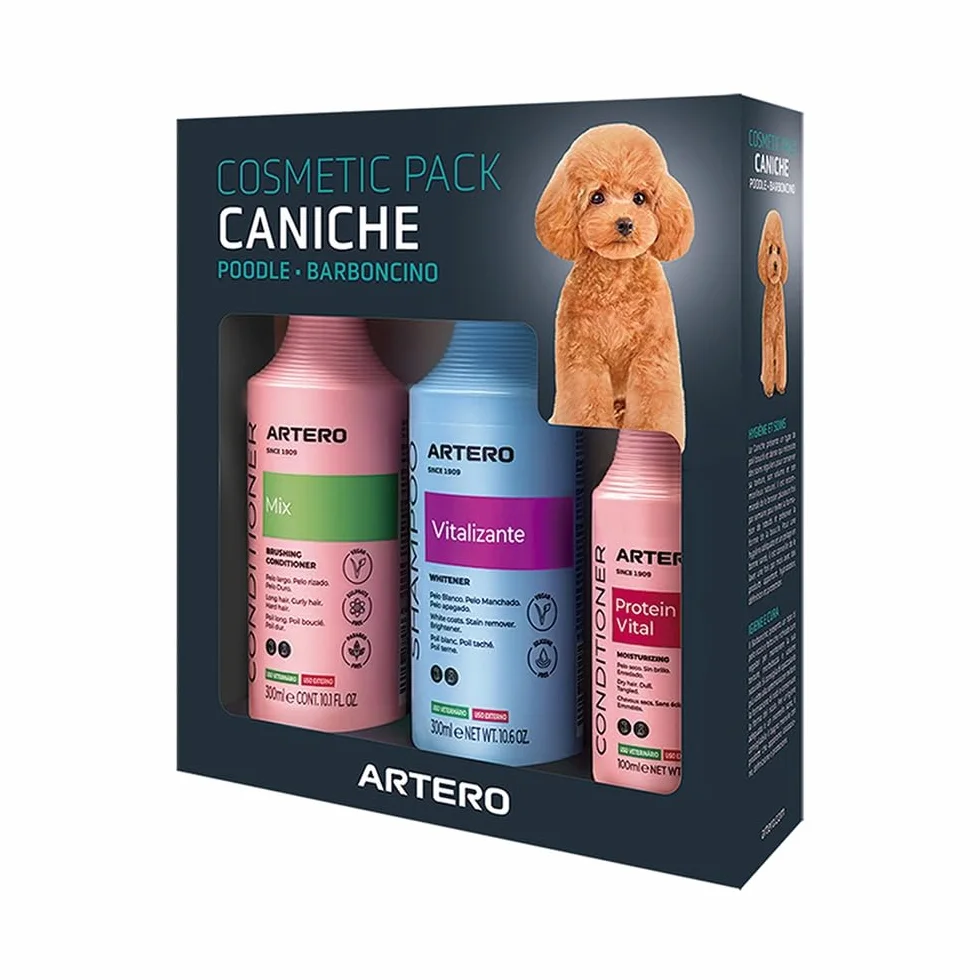 Artero Pack Completo para la higiene de tu Perro (Caniche) - Pulverizador