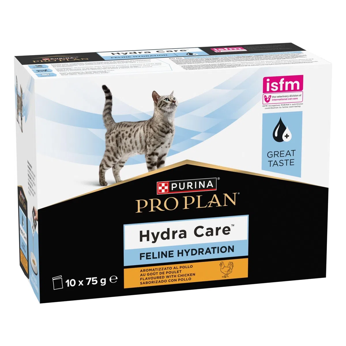 Purina Pro Plan Hydra Care | Pack de 4 | 4 x 10 x 75 g | Alimento complementario para Gatos | Apoyo a la Ingesta de Agua