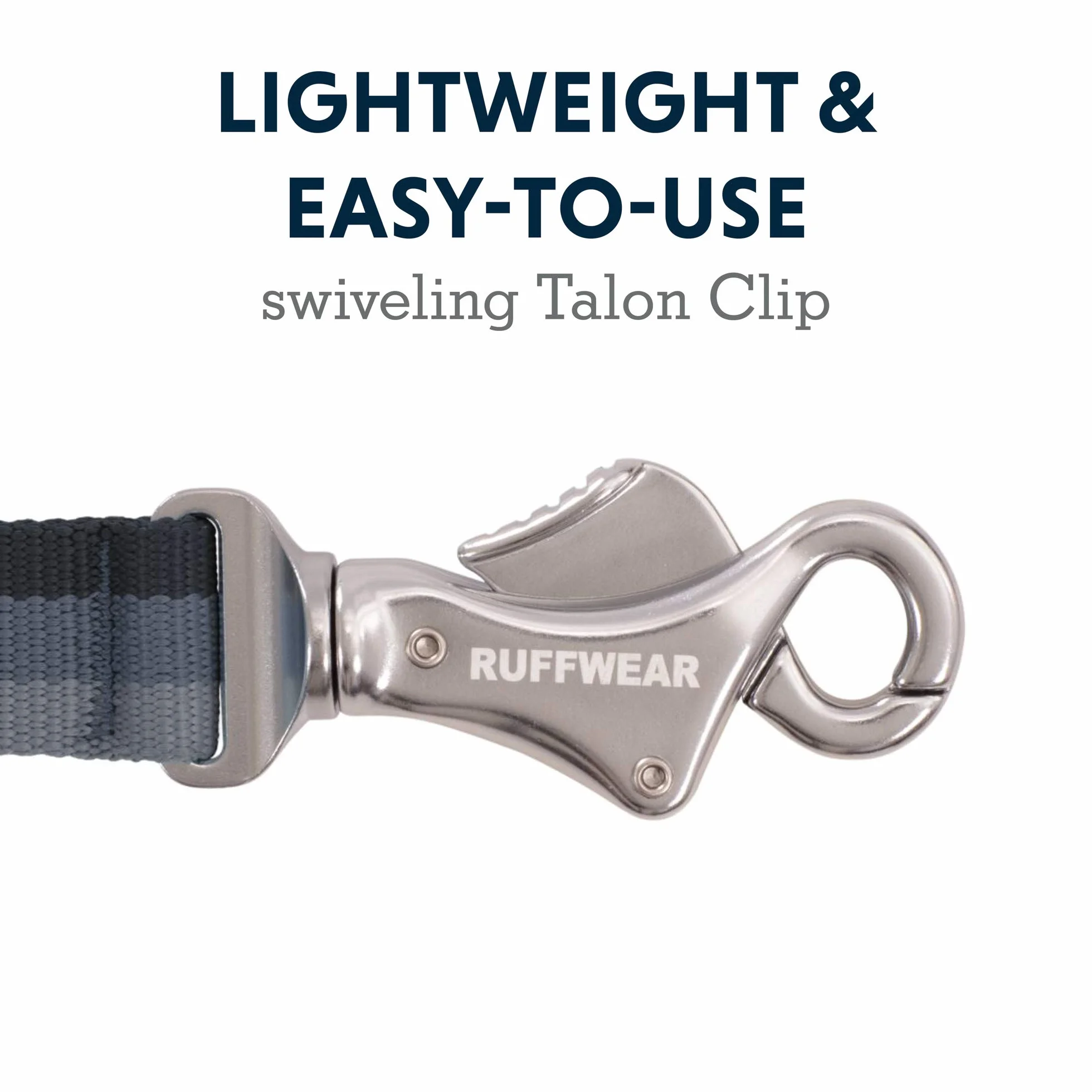 Ruffwear, Roamer - Correa elástica para Perro para Correr, Ciclismo o Senderismo, se Puede Utilizar de Mano o Manos Libres, Granite Grey, 7.3 pies a 11 pies