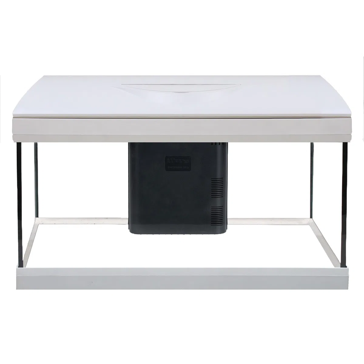 Amtra Basic 60 LED - Acuario Completo de 65 litros, iluminación LED 8500 8 W, Incluye Caja de Filtro de 150, 60 x 30 x 42 cm, Color Blanco