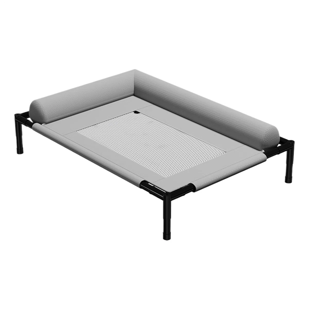 Cama elevada para perro, alfombrilla refrescante para cachorro, muebles ligeros y lavables para mascotas con almohada y malla transpirable para exterior, interior, camping, terraza