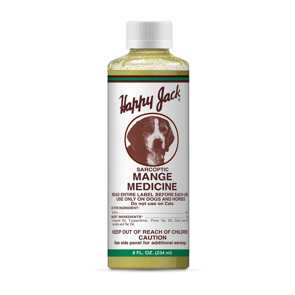Happy Jack La Sarna sarcóptica Medicina 8 oz 8 oz Un Color