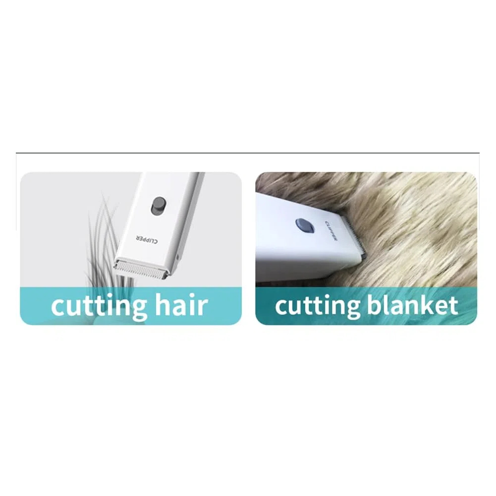 Peluquería de Mascotas Hospital Gatitos y Cachorros Silenciador Eléctrico Empuje Clippers Eléctrico Impermeable Afeitado Profesional Verde