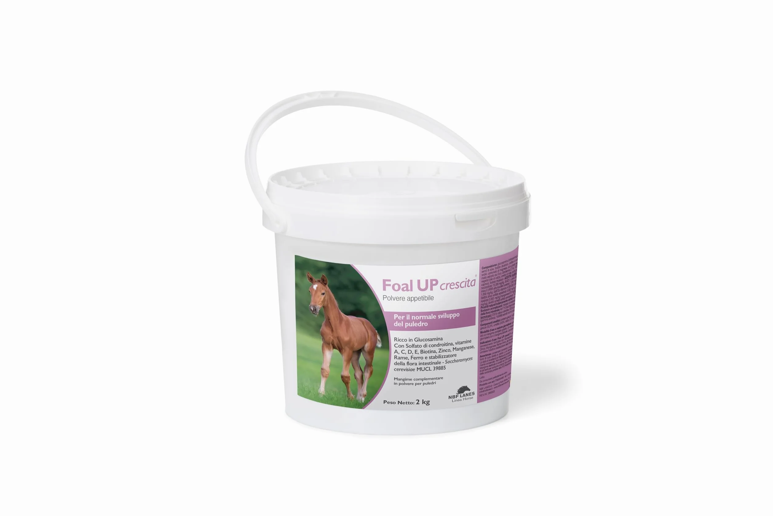 NBF Lanes | Foal Up Crecimiento - Alimento para el desarrollo normal del potro con glucosamina y vitaminas esenciales