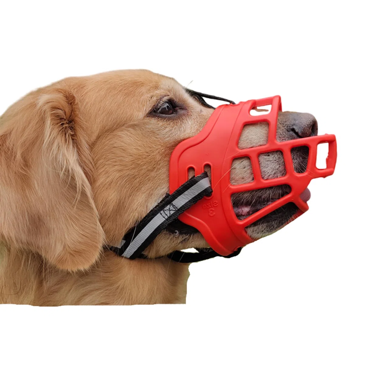 Bozal para Perros, Bozal antiladridos for Perros, Protector de bozal for, Transpirable, Ajustable, diseño humanizado, Permite jadear y Beber(Red,XXS)
